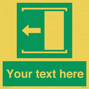 Custom Slide to Open Sign